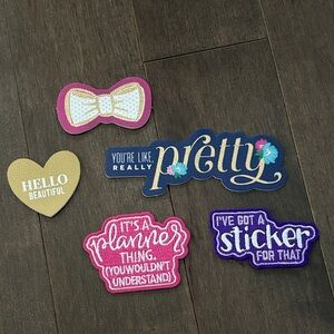 Decorative Planner Patches, Adhesive Decor, Socialite Happy Planner Stickers